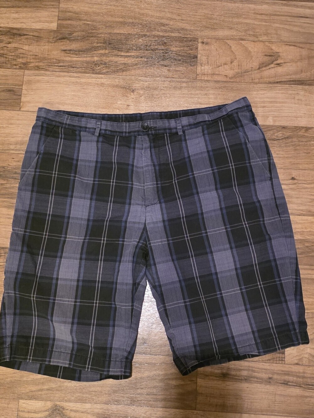 Men's Plaid Blue Casual Shorts